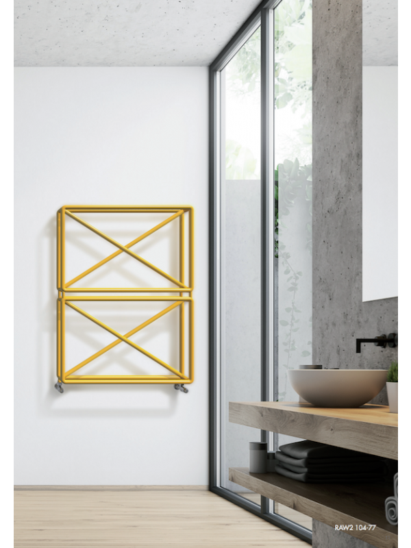 SECHE-SERVIETTES RAW HORIZONTAL CHAUFFAGE CENTRAL - radiateur_type_loft_raw2-104-77_brem