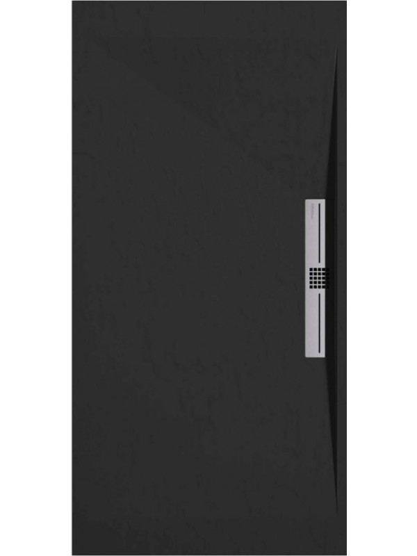 STONE SIDE - DUPLACH - receveur_douche_stone_side_duplach_noir_ardoise