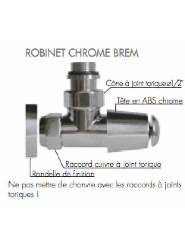 ROBINET DE RADIATEUR DESIGN THERMOSTATIQUE CHROME  - robinet_de_radiateur_design_manuel_chrome__1
