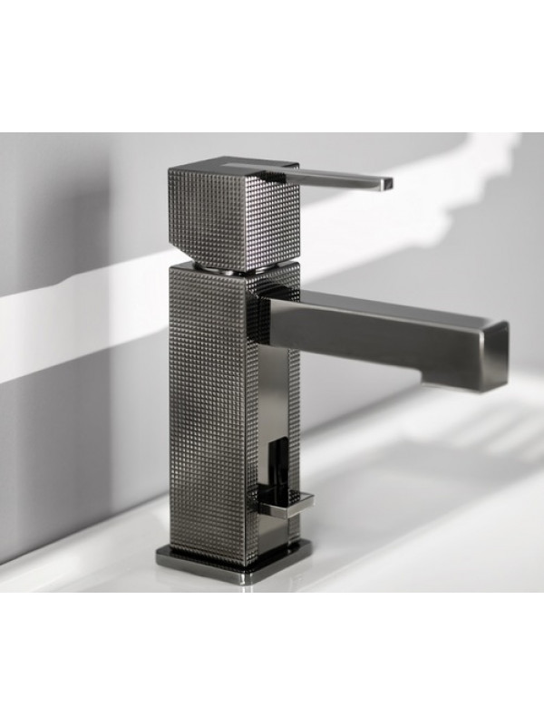 MITIGEUR LAVABO MYRIAD - 55708 -  NOIR CHROMÉ - robinet_mitigeur_lavabo_monotrou_myriad_noir_55708_cn_horus_2