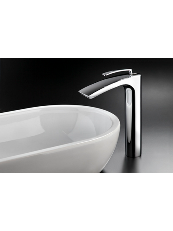BOLLICINE MITIGEUR LAVABO REHAUSSE BEC CASCADE - robinet_mitigeur_lavabo_rehausse_bec_cascade_bollicine_ondyna_bo22851