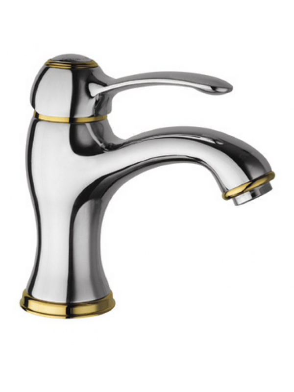 MITIGEUR LAVABO RETRO MUSEO MONOTROU  - robinetterie_retro_mitigeur_lavabo_museo_ondyna_finition_chrome_or_mu10839