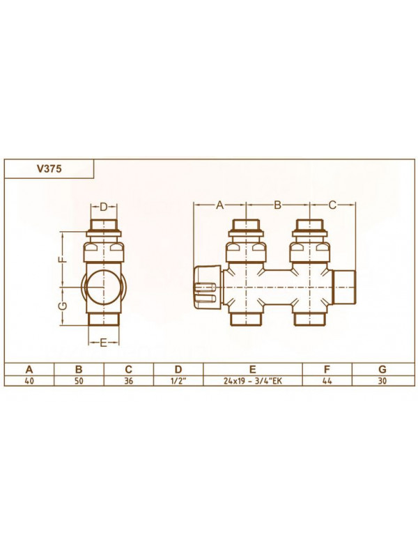 TOUTES Les Vannes en H Thermostatiques DROITE - sch_ma_v375_poletti