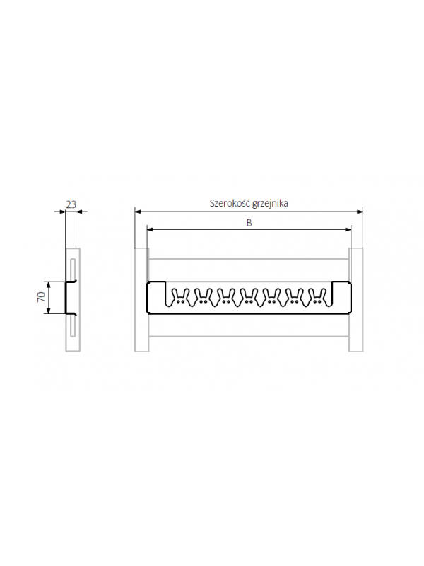 Cintre HAPPY pour seche-serviettes VIVO et VIVO ONE - TERMA - schema_cintre_happy_rabbit_terma_2_1
