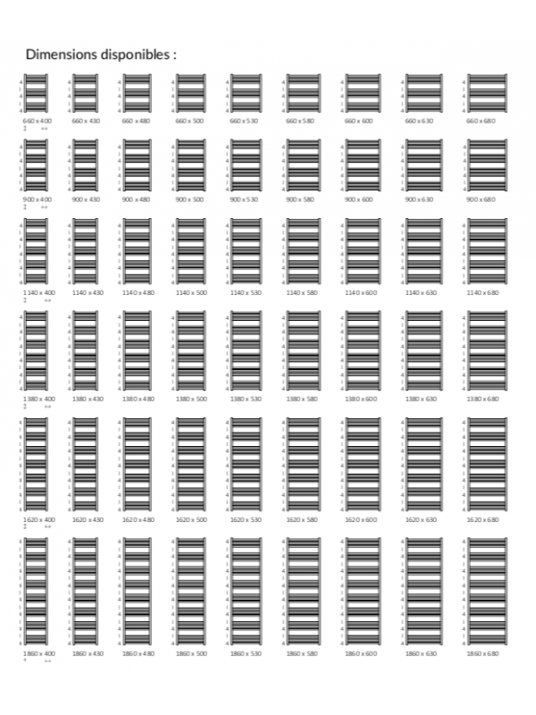 FIONA - TERMA - schema_dimensions_disponibles_seche_serviettes_fiona_terma_2