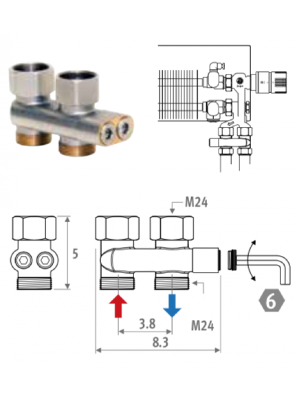 Inverseur de flux avec fermeture pour vannes JAGA PRO - schema_inverseur_de_flux_avec_fermeture_pour_vannes_jaga_pro