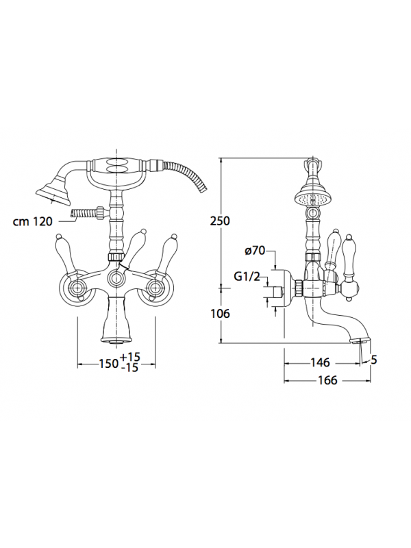 MELANGEUR BAIN-DOUCHE CANOVA ELITE COMPLET - schema_melangeur_bain_douche_canova_elite_complet_ce10251_1