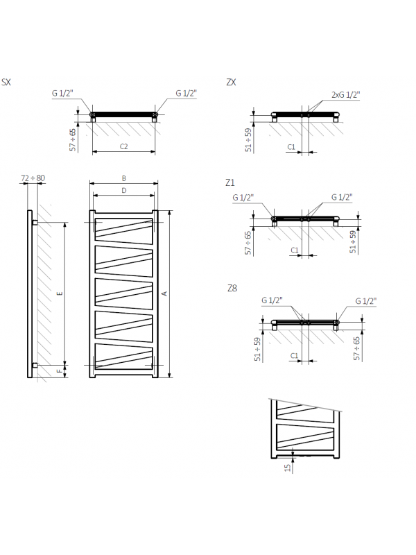 VIPERA - TERMA - schema_radiateur_seche_serviettes_eau_chaude_vipera_terma_2