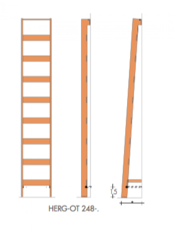 E-HERG-OT-I SECHE-SEVIETTES ECHELLE INCLINE ELECTRIQUE - schema_radiateur_seche_serviettes_electrique_e_hergot_forme_echelle_inclin_e_brem