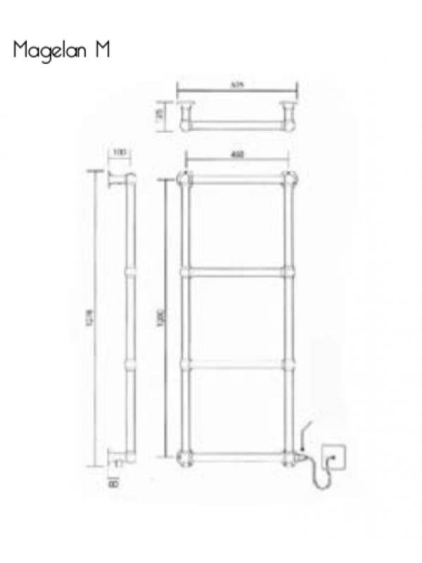 RADIATEUR  SECHE-SERVIETTES MAGELAN CINIER - schema_seche-serviettes_magelan_m_cinier