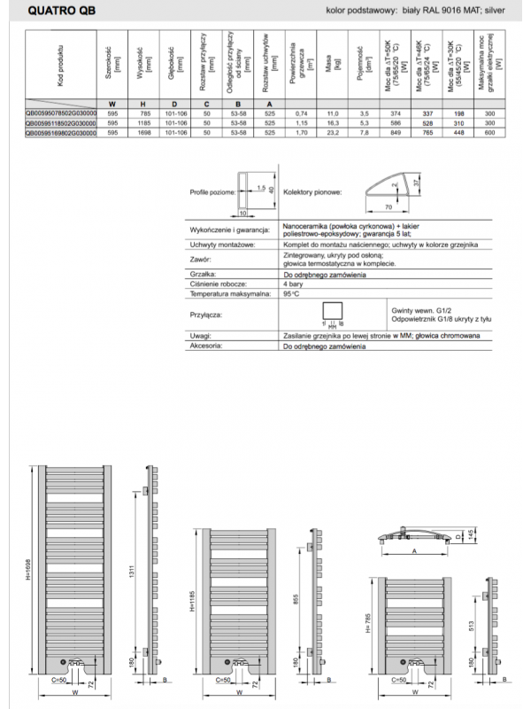 Sèche-Serviettes QUATRO EQB ELECTRIQUE ENIX - schema_seche_serviettes_electrique_quatro-eqb_enix