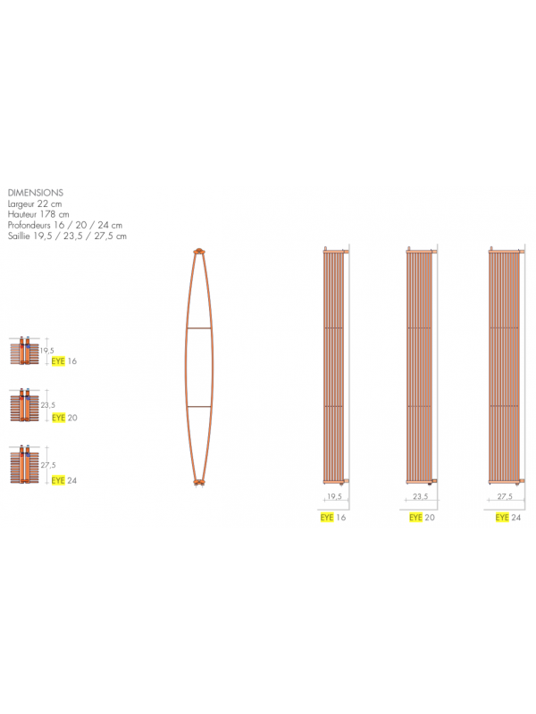 Sèche-Serviettes EYE Chauffage Central - schema_seche_serviettes_etagere_eye_brem