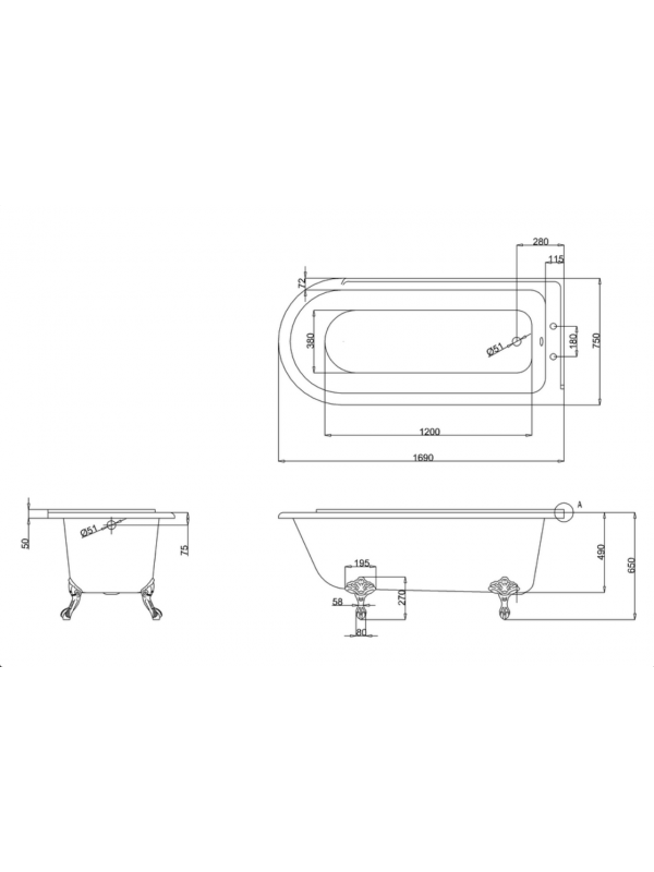 Trop-plein de baignoire apparent pour baignoire BURLINGTON - schema_trop_plein_de_baignoire_apparent_pour_baignoire_burlington_cw6