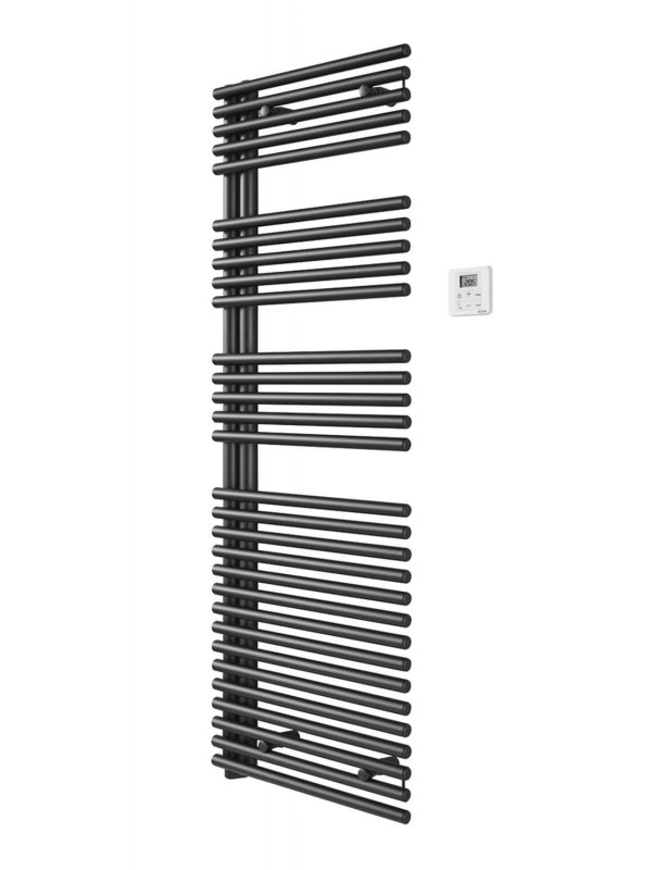 CALA Asymetrique - Electrique - ACOVA - seche-serviettes-acova-cala-asym-elec-det-750w-noir-hd2
