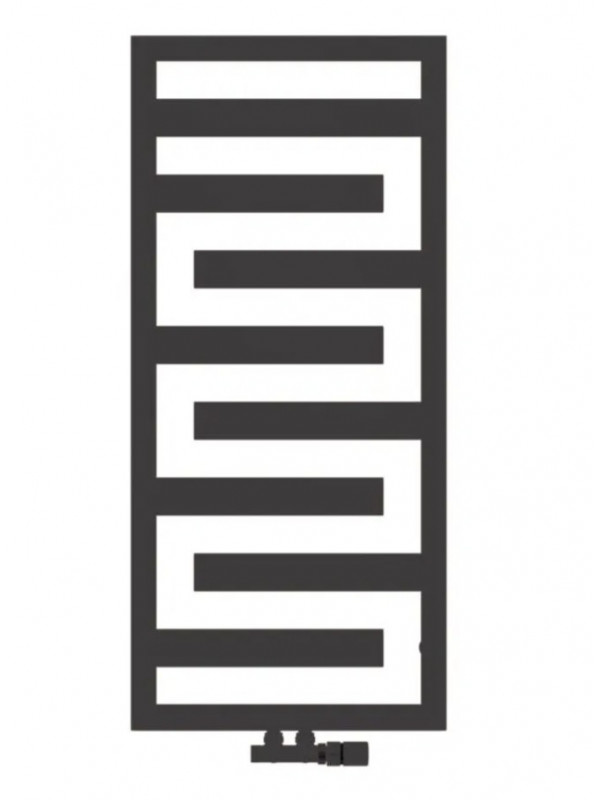 Sèche Serviettes KAPLA - ACOVA - seche_serviette_kapla_acova_noir_eau_chaude_design_1