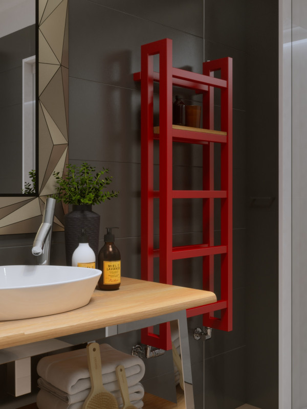 STAND - TERMA - seche_serviettes_etagere_stand_1150_400_ral_3020_terma_2
