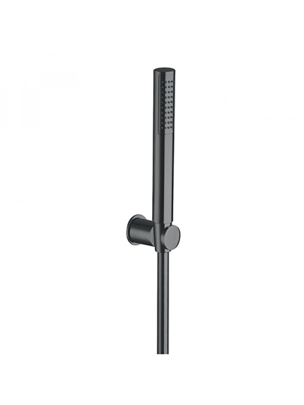 SET DE DOUCHE Type Industriel CHROME NOIR BROSSE - set_de_douche_type_industriel_chrome_noir_brosse_pd64275
