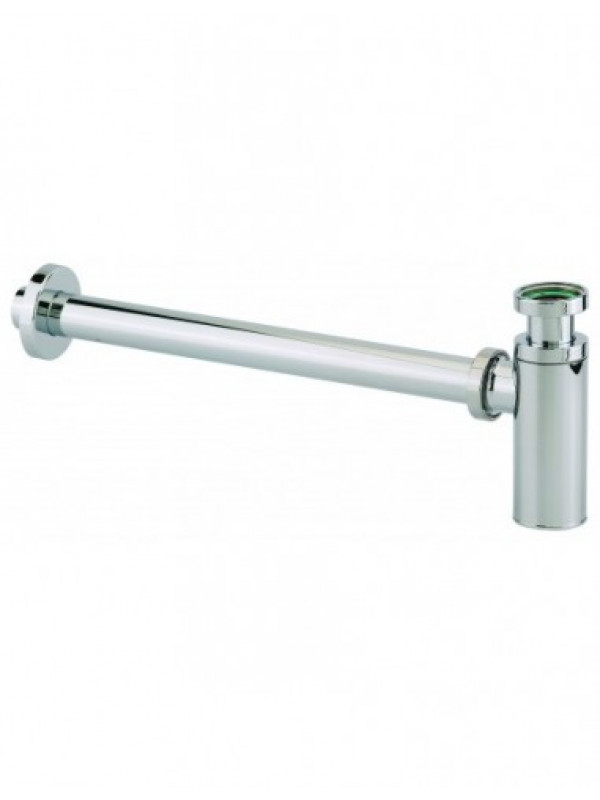 SIPHON LAITON LAVABO - Noir - VALENTIN - siphon-design-cylindrix-reglable-pour-lavabo-sortie-murale-300-mm-d-32-mm-laiton-chrome_1