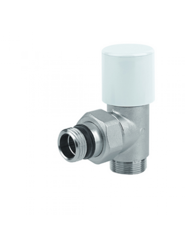Vanne manuelle nickel brossé 90° MM  1/2" - t_te_r_glage_manuelle_radiateur_poletti