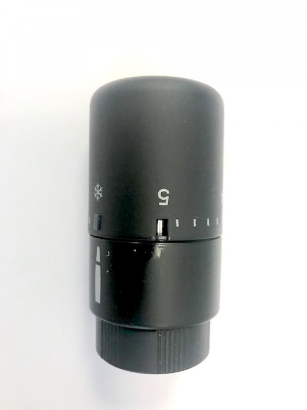 Tête thermostatique Noir mat - t_te_thermostatique_noir_mat_poletti