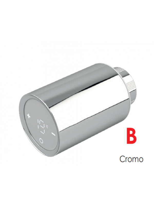 TETE THERMOSTATIQUE CONNECTEE - tete_thermostatique_connect_e_poletti_fintion_chrome