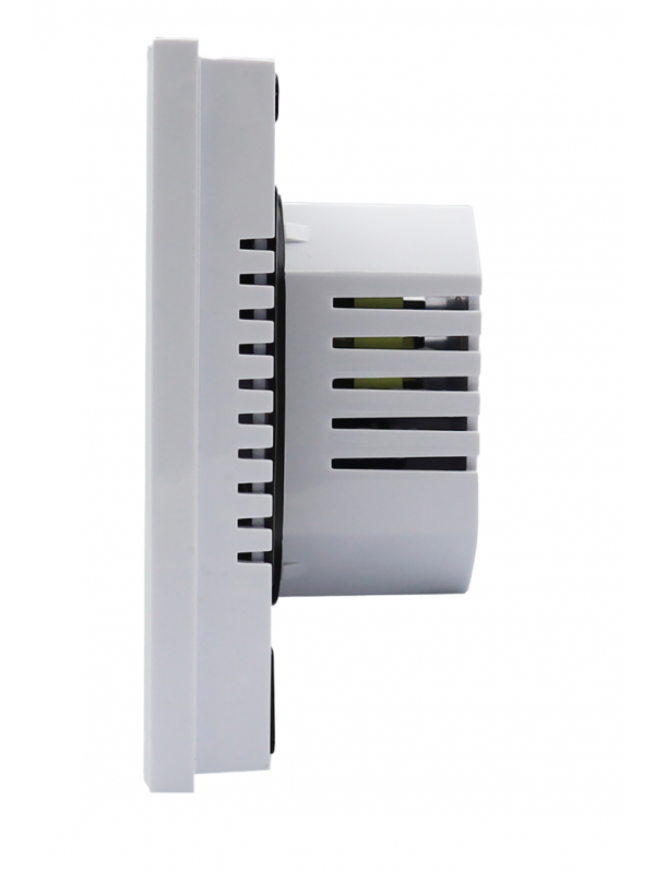 Thermostat Connecté WIFI   - CC741 - thermostat_wifi_programmable_blanc_vue_de_cot_