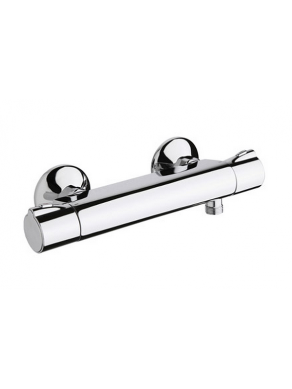 MITIGEUR DOUCHE THERMOSTATIQUE THETA  - theta_mitigeur_thermostatique_douche_mural_chrome_poignees_abs_nf_40551