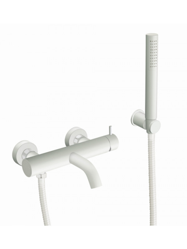 MITIGEUR BAIN-DOUCHE BLANC MAT TRIVERDE  - tv18024