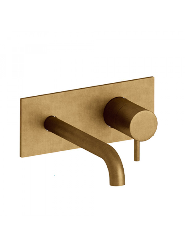 MITIGEUR VIEUX BRONZE LAVABO MURAL 225 mm TRIVERDE  - tv25892
