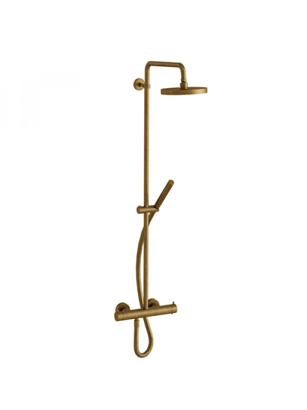 COLONNE DOUCHE OR BROSSE TRIVERDE  - tv48692_triverde_colonne_douche_ondyna_or_brosse_