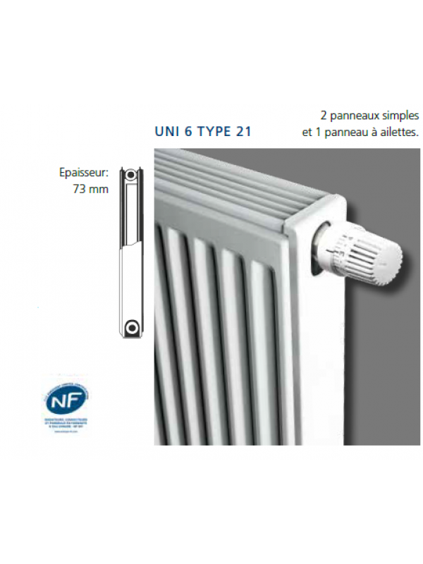 UNI 6 - Radiateur - BRUGMAN - uni_6_type_21