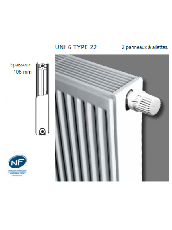 UNI 6 - Radiateur - BRUGMAN - uni_6_type_22
