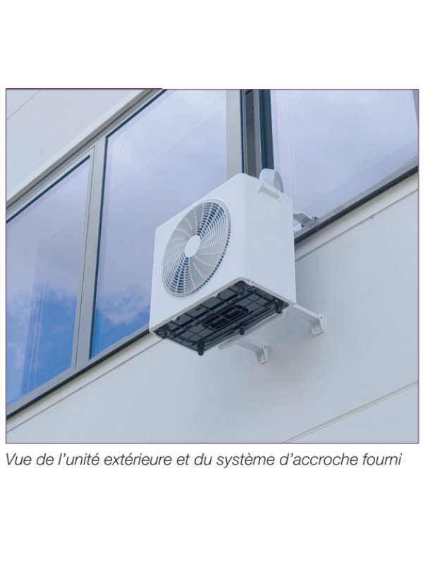 Climatiseur ChillBreeze  split mobile réversible -  AXELAIR - unit_exterieur_clim_avec_accroche