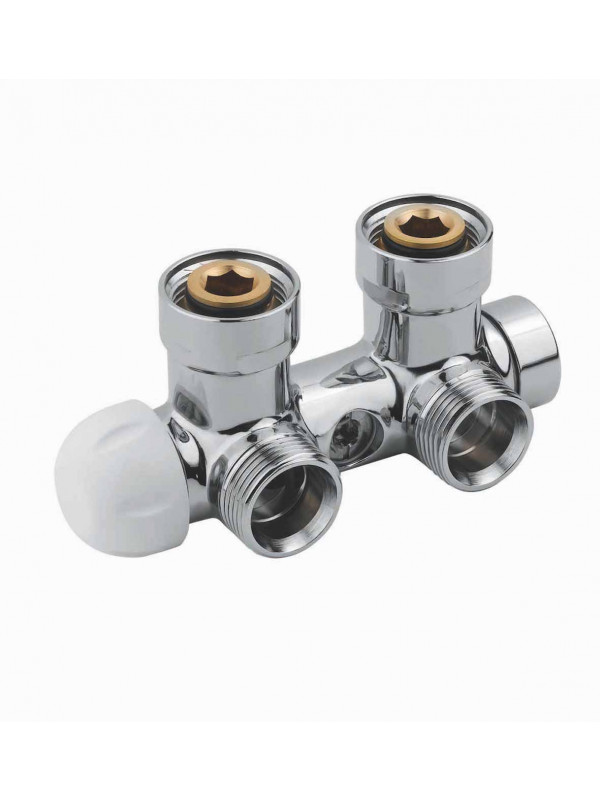 Vanne Thermostatique en H FM 90° 3/4" F 3/4" M  - v373-vanne_thermostatisable_polettti-radiateur_1_1