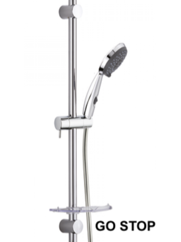 Ensemble de douche avec douchette double jets - HYDROTHÉRAPIE - VALENTIN - valentin_ensemble_douche_2jets_gostop