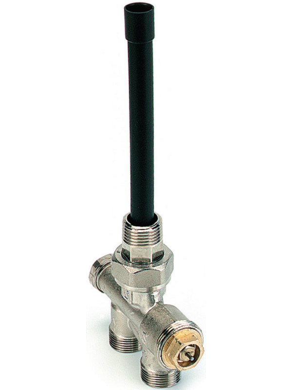 Robinet Thermostatique 4 voies verticale monotube avec tête thermostatique 7803B - vanne_4_voies_comap