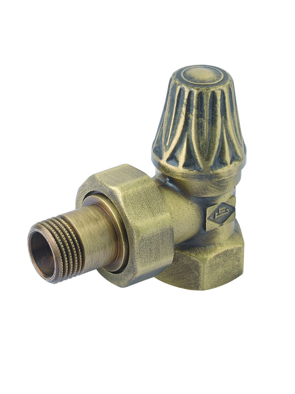 Vanne de réglage Equerre 1/2" 1/2" F Bronze - vanne_arret_radiateur_equerre_radiateur_retro_v674_1