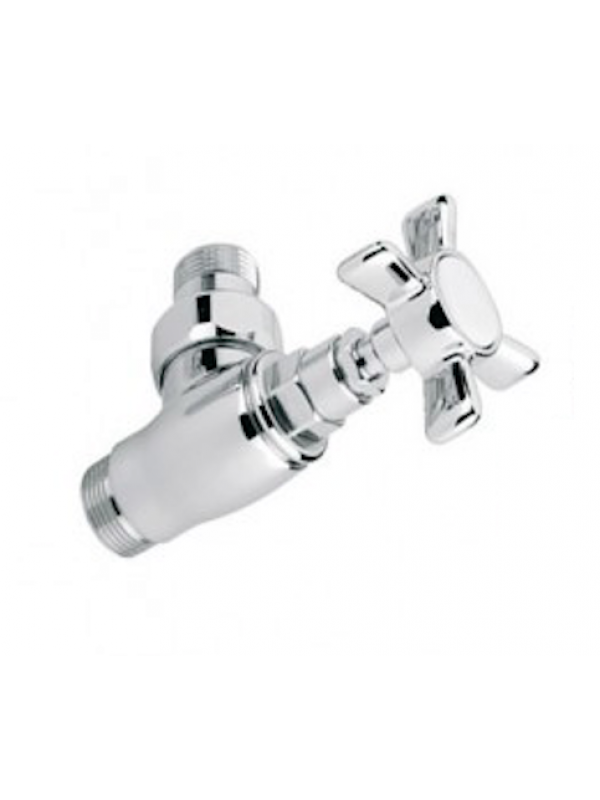 Vanne Croisillon 90° 1/2 pouce - Chrome - vanne_croissilon_retro_chrome_radiateur_seche_serviette
