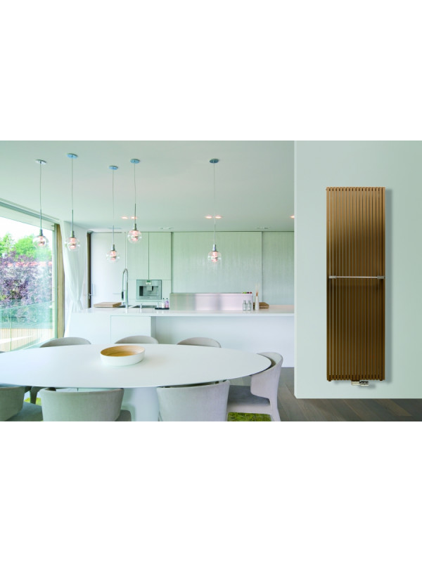 Radiateur C.C CARRE VERTICAL DOUBLE - vasco_carre_orange_brown