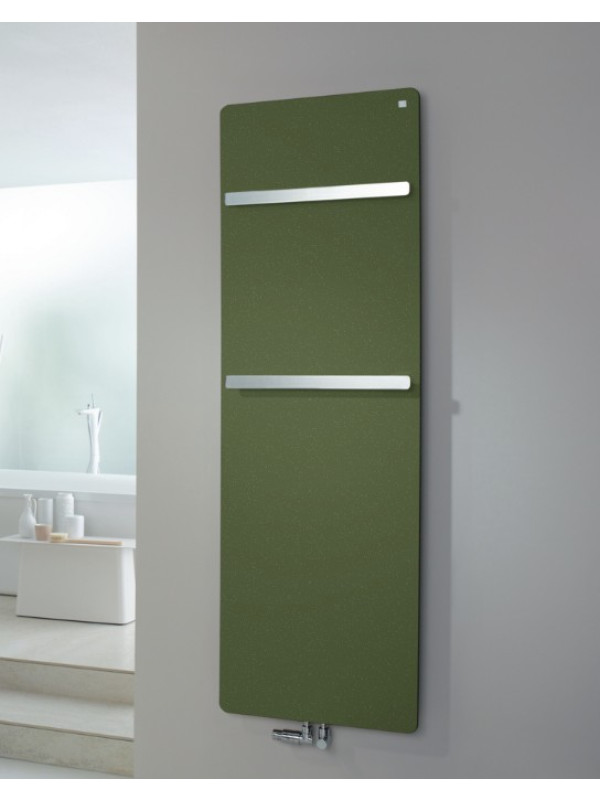 VITALO BAR - Radiateur / Sèche Serviettes ZEHNDER - vitalo_bar_radiateur_vert_design_avec_barre_porte_torchon_zehnder