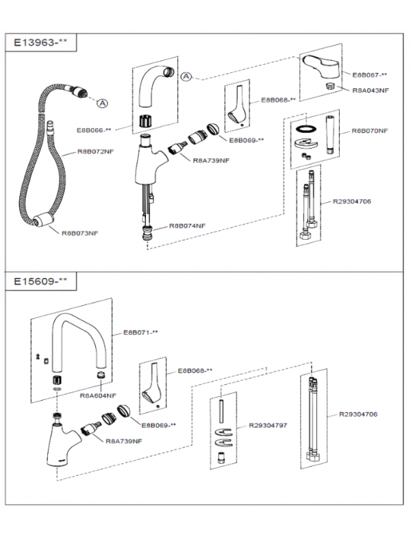 Pièces détachées pour ELATE - JACOB DELAFON - vue_clat_e_robinet_elate_jacob_delafon_e13963_et_e15609