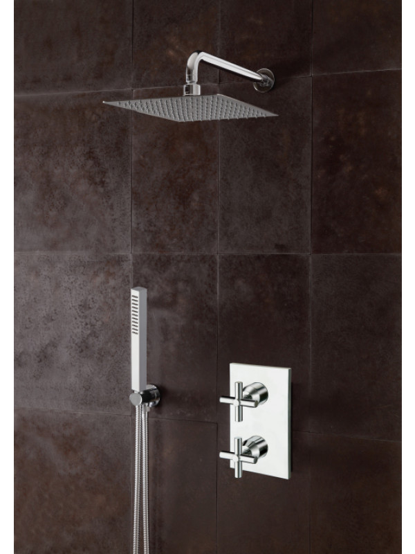 PACK ENCASTRE DOUCHE THERMOSTATIQUE EXECUTIVE 2 SORTIES  - xev8520_ondyna_douche_encastre_e_cyberconfort