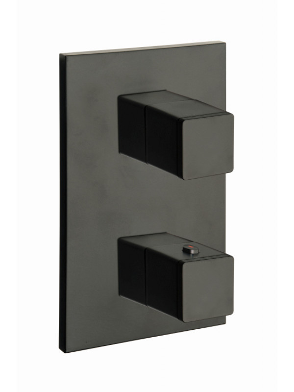 PACK QUADRI NOIR MAT DOUCHE THERMOSTATIQUE ENCASTRE - xq85213_3