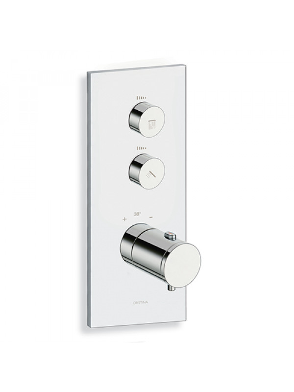 Douche encastrée Thermostatique THERMO-UP TRIVERDE - xt72251_thermostatique_douche_2_sorties_triverde_ondyna_cyberconfort_3