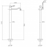 COTTAGE MITIGEUR BAIN DOUCHE SUR MONO-COLONNE