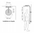 ELLE & LUI OPIUM COLONNE THERMOSTATIQUE DE DOUCHE COMPLETE SANS TABLETTES