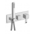 QUADRI FACADE 3 SORTIES MITIGEUR DOUCHE/BAIN-DOUCHE CHROME