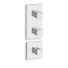 FAÇADE QUADRI 2 SORTIES THERMOSTATIQUE DOUCHE MITIGEUR CHROME