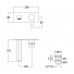 QUADRI MITIGEUR CHROME LAVABO MURAL BEC CASCADE