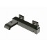 MITIGEUR QUADRI NOIR MAT BAIN-DOUCHE MURAL 
